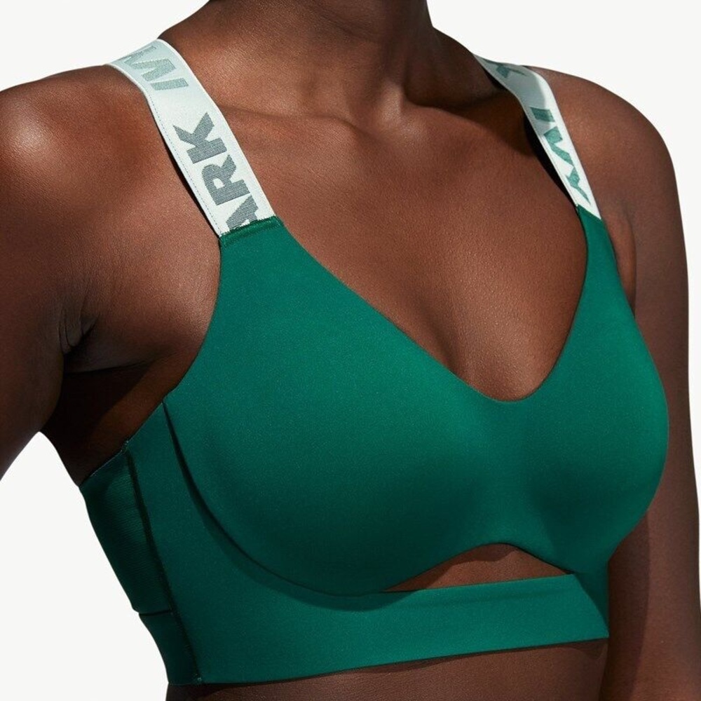 Adidas x Ivy Park Cutout Sport Bra - Dark Green/Mint